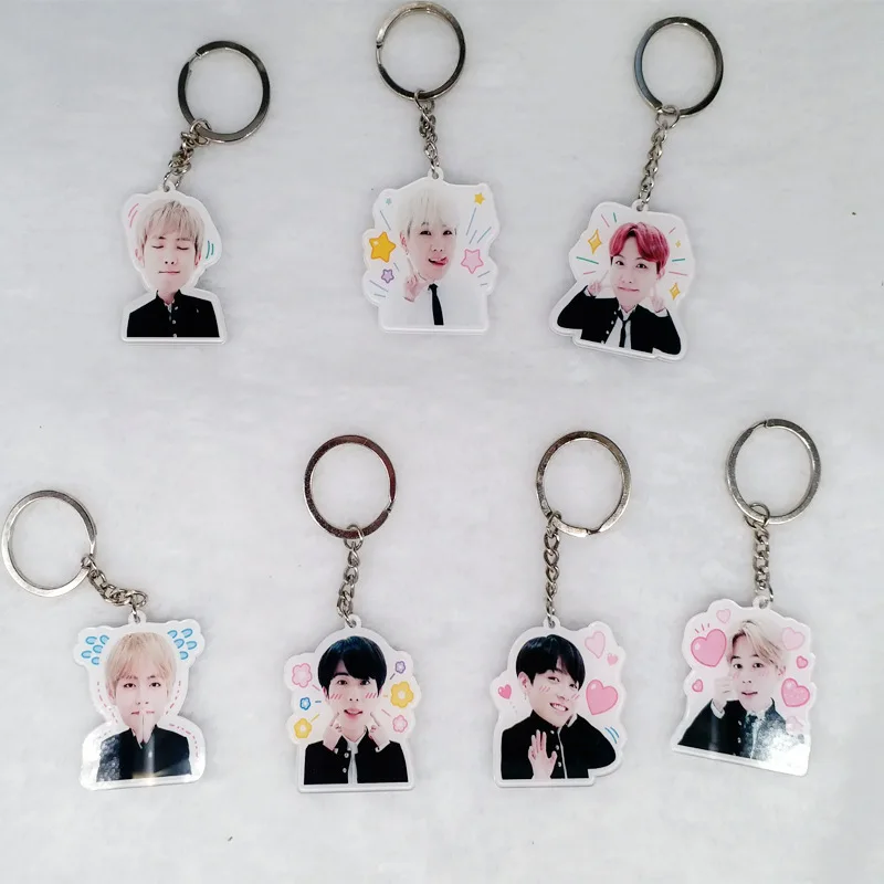 Kpop Bangtan для мальчиков милый Экспрессия брелок держатель мобильного телефона с изображением чимина и шуги Rap Monster Love yource Bring The Soul The Movie 59