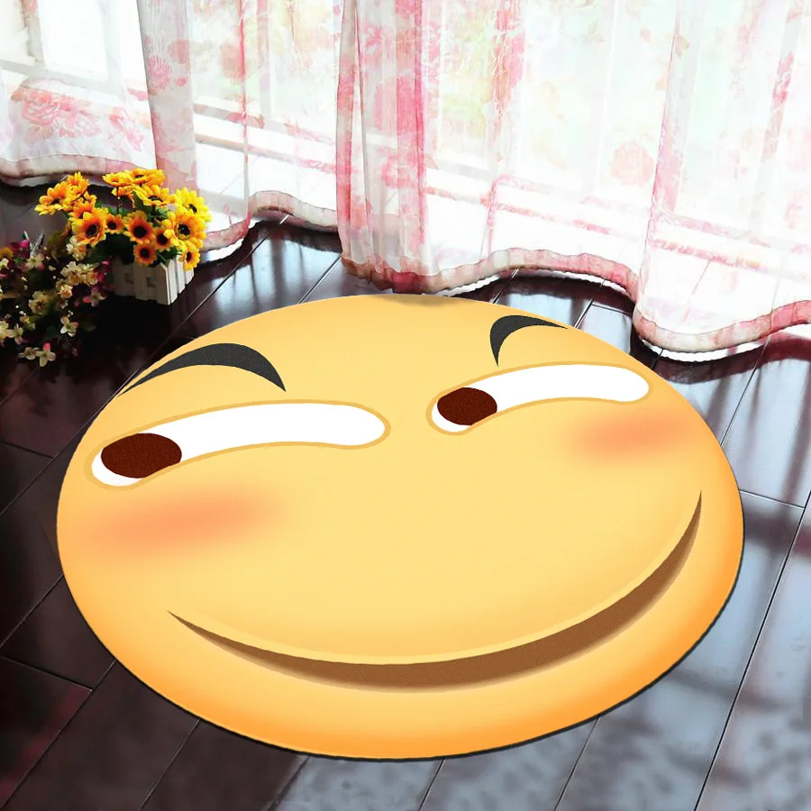 

Round Carpet Computer Swivel Chair Cushion Hanging Basket Living Room Children's Cartoon Crawl Carpet Can Be Customized