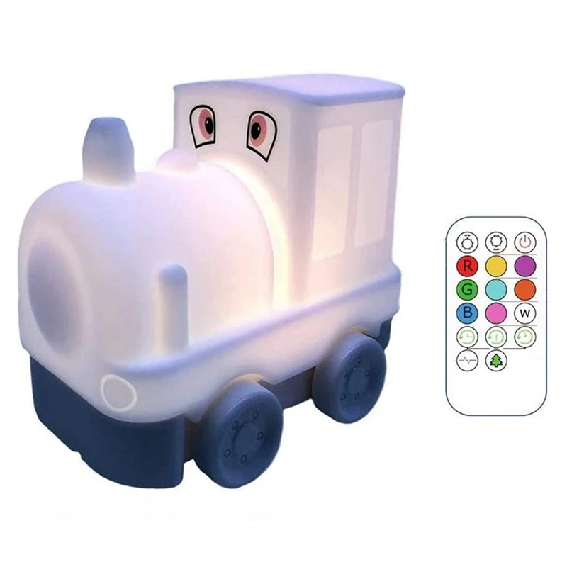 

Night Light for Kids, USB Rechargeable Nursery Lamp, Eye-Caring, Remote & Press Adjustable Brightness Night Lights