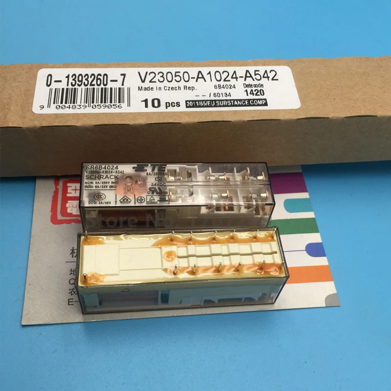 100% оригинальный новый TE TYCO SCHRACK SR6B4024 V23050 A1024 A542 14 контактов 8A 24VDC реле питания|Реле|