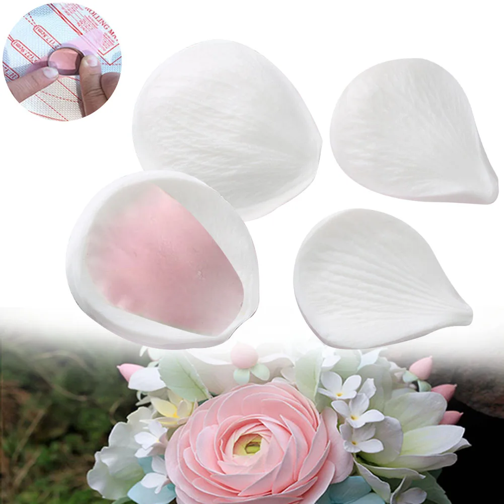 4 шт./компл. Жаростойкие антипригарным силиконовые формы лепестки Вайнер