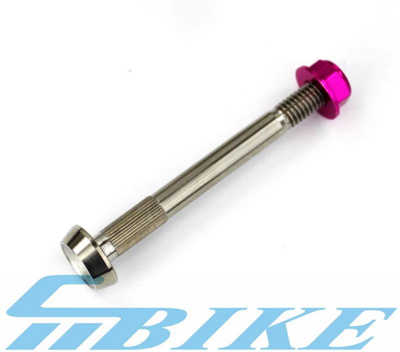 Pink Rear Shocks TWTOPSE Pro 10g титановые задние ударные болты для велосипеда Brompton прочные алюминиевые гайки из сплава блок Подвески болт запчасти - Цвет: Pink Rear Shocks