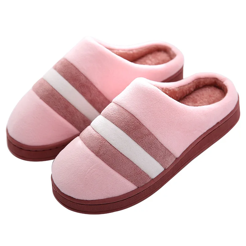 Зимние теплые домашние тапочки для пары обувь комнаты спальни дома женские