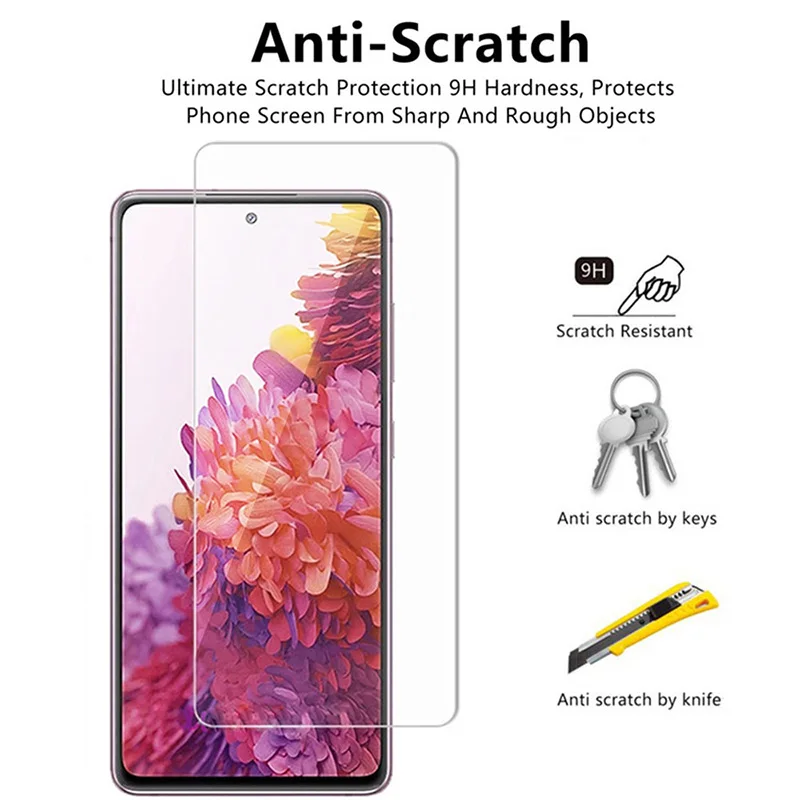 3Pcs For Samsung Galaxy S20FE 4G Tempered Glass Screen Protector For Samsung Galaxy A52S A03 A53 A73 S21 FE 5G Protective Glass