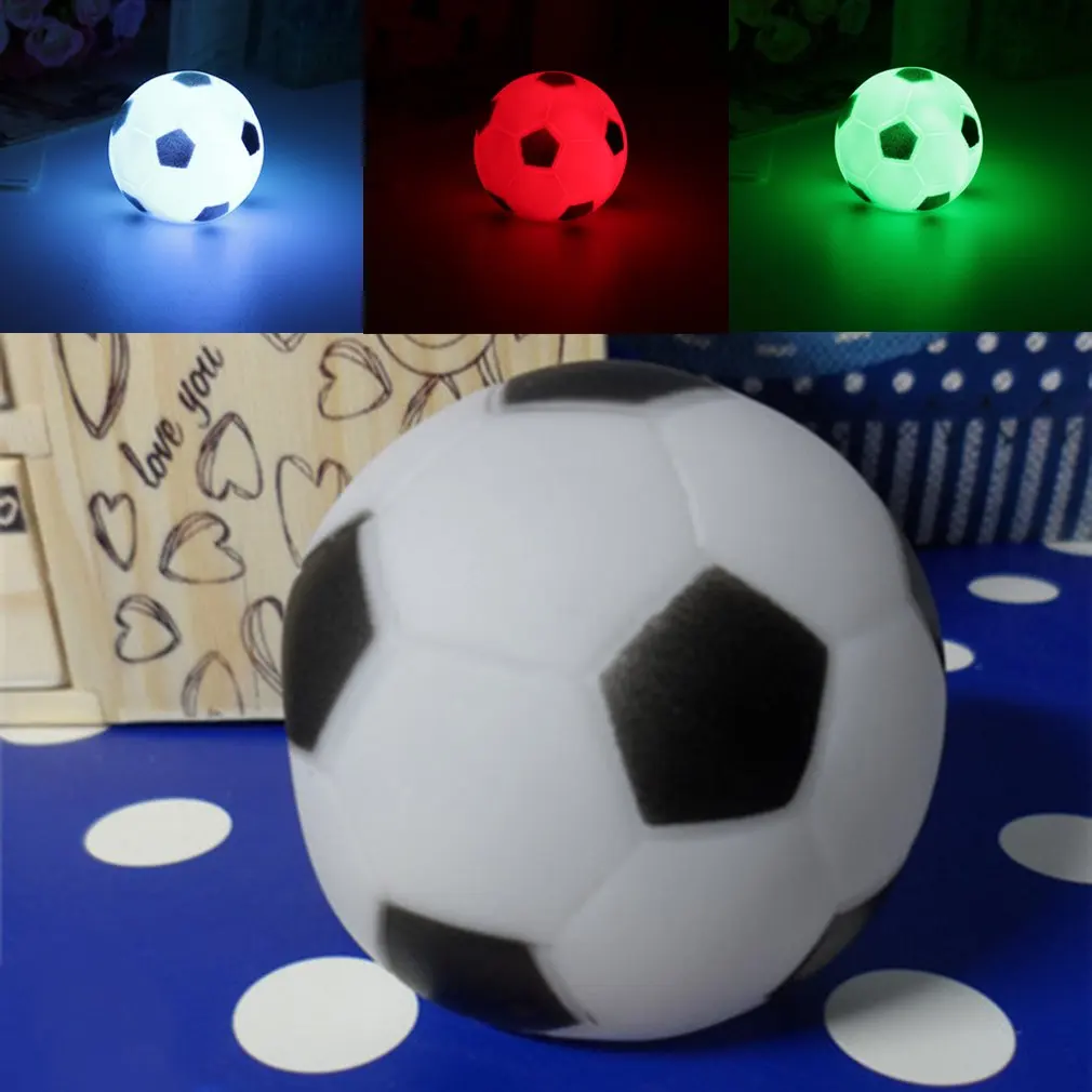 

High Quality Colors Changing football LED Night Light Mood Party Christmas home Decoration nightlight lamp great gift for kids
