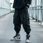 Брюки-карго мужские черные, в стиле хип-хоп, осень 2022