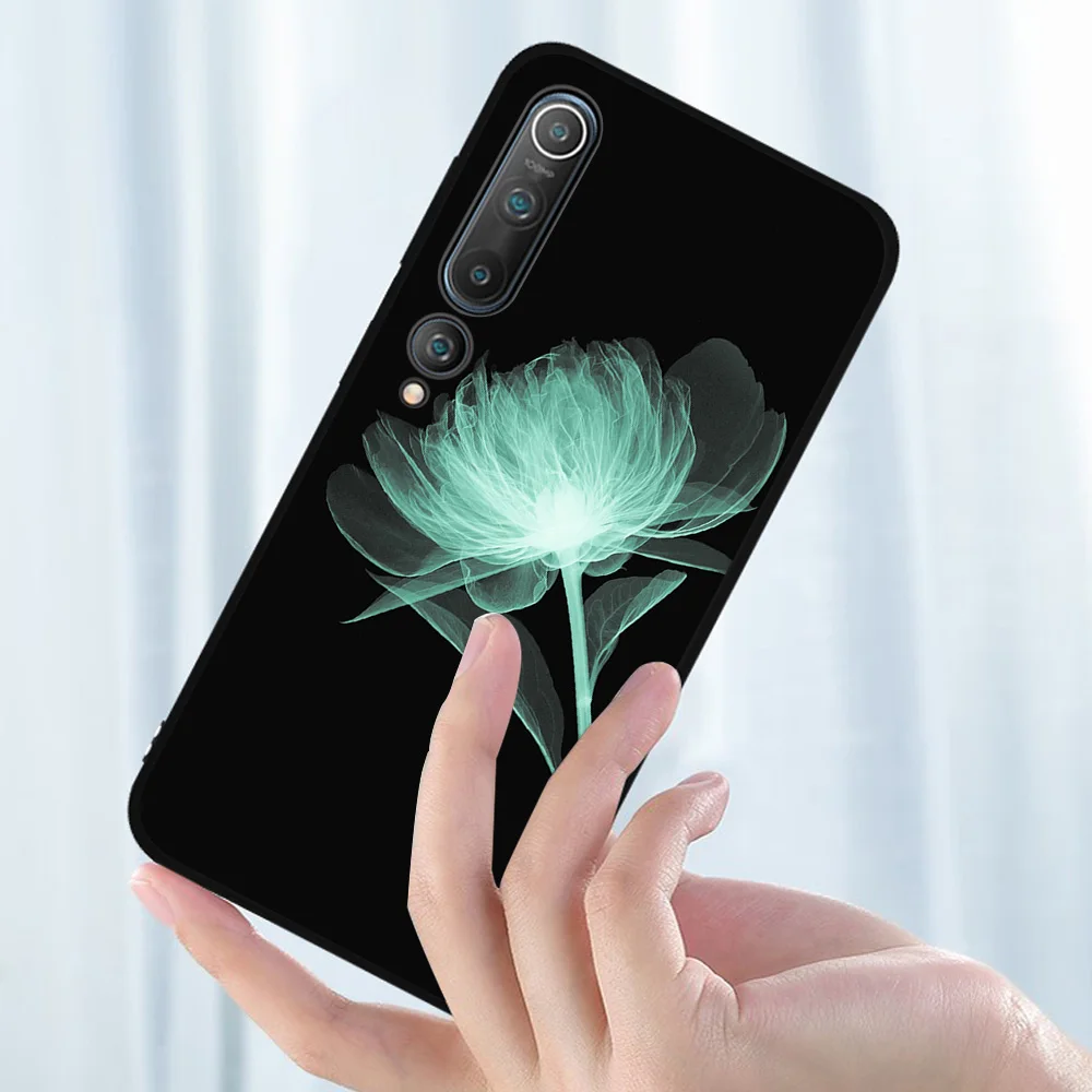 

Plain Flower Case For Xiaomi Redmi Note 10 9 8 7 9T 8T Pro MAX 9A K40 MI Note 11 10 9 T Pro SE F3 X3 Soft TPU Phone Coque Fundas