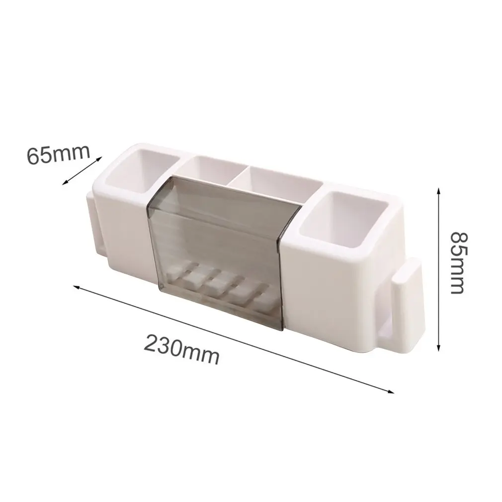 

Multifunctional Toothpaste and Toothbrush Holder Creative Storage Case Organizer Box Bathroom Accessories Set For Home Use