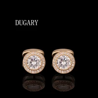 dugary luxury shirt cufflinks for mens brand cuff buttons cuff links gemelos high quality crystal wedding abotoaduras jewelry