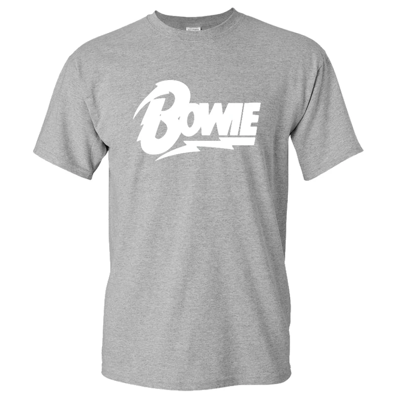 

David Bowie T-shirt Solid Color Print Rock Streetwear Men Women Fashion TShirt Sport Casual High Quality Cotton Shirt Tees Tops