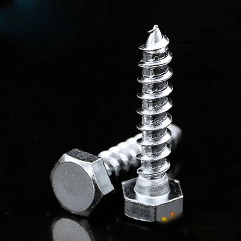 M5 M6 деревянный винт DIN571 наружный шестигранный Самонарезающий удлиненный Болт