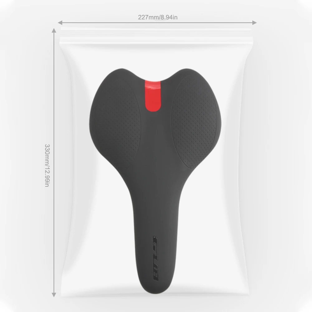 

Bicycle Saddle Breathable PU Leather Hollow Cushion Comfortable Anti-skid Road MTB Bike Saddle GEL + Polyurethane Shockproof