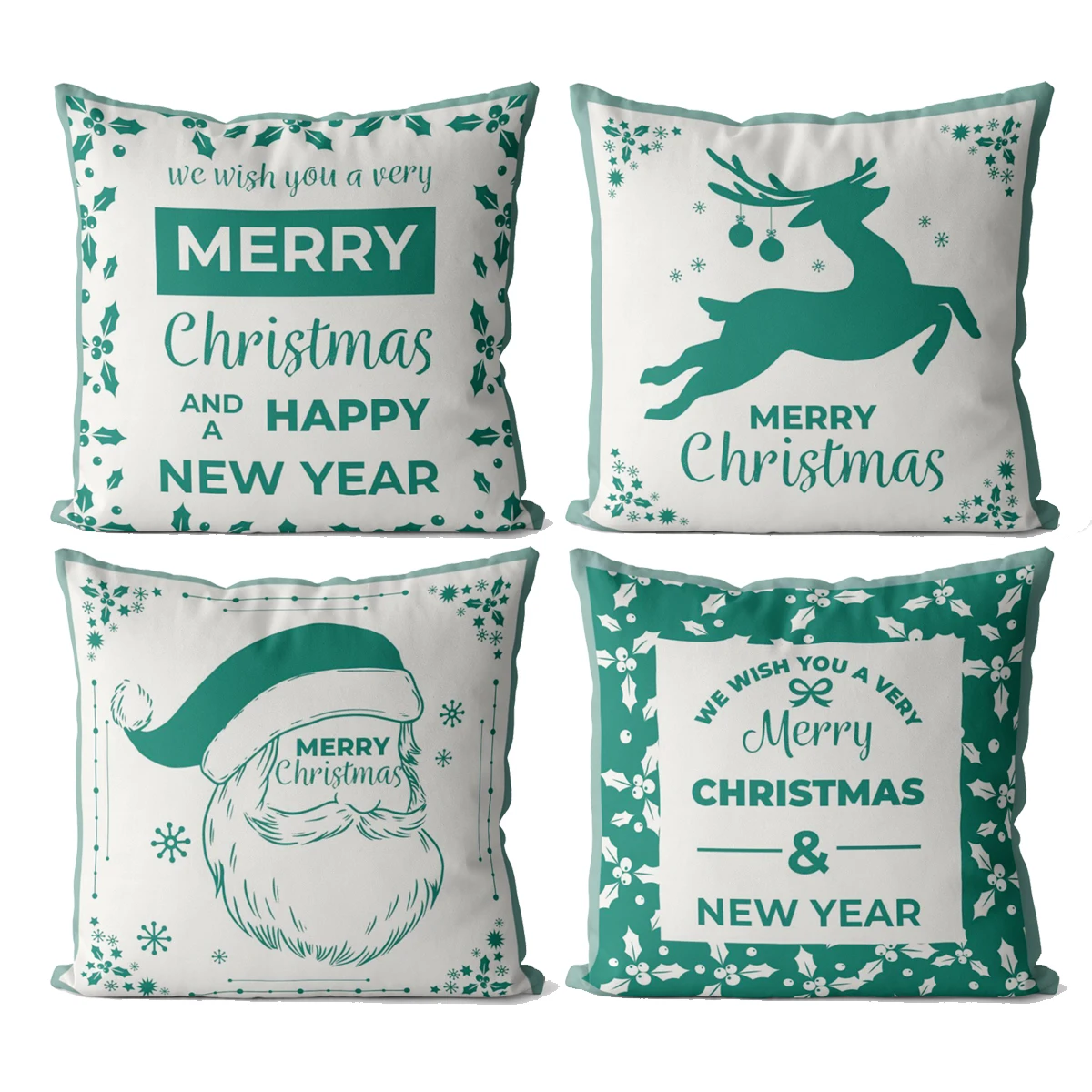 

Christmas pattern Velvet square pillow cover cushion cover, used for sofa living room office party car