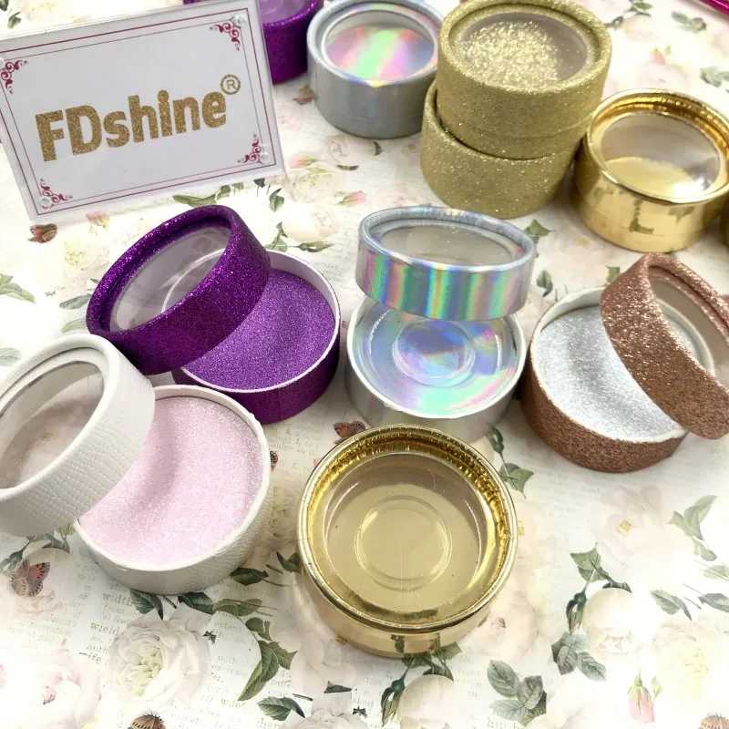 Упаковка для ресниц круглая коробка с круглым лотком 10 шт./лот может удерживать