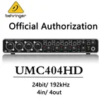 Внешняя звуковая карта BEHRINGERbehringer UMC404HD USB, усилитель Hi-Fi для компьютера