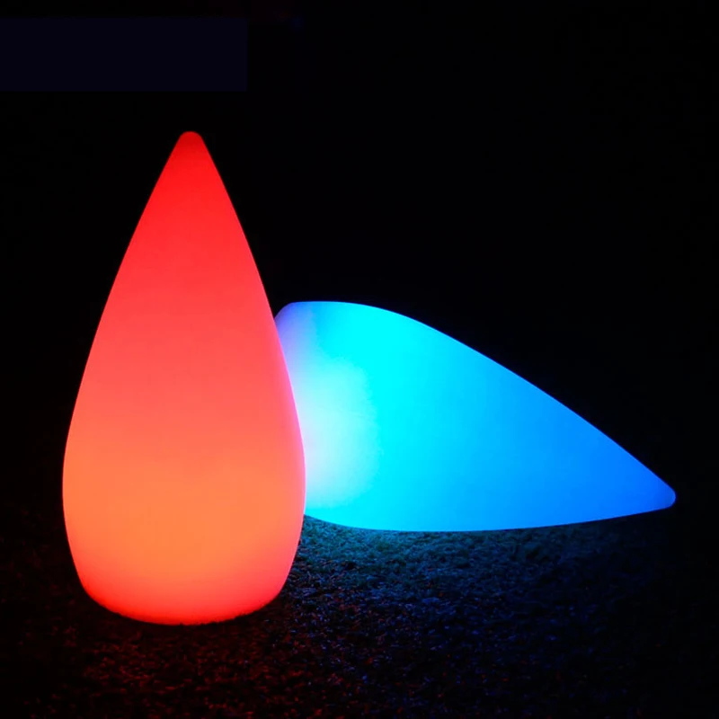 Светодиодный ночник RGB Капля воды USB Перезаряжаемый IP68 открытый