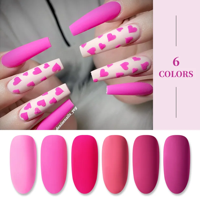 Гель лак BORN PRETTY для ногтей серия сливового цвета отмачиваемый УФ матовый гель