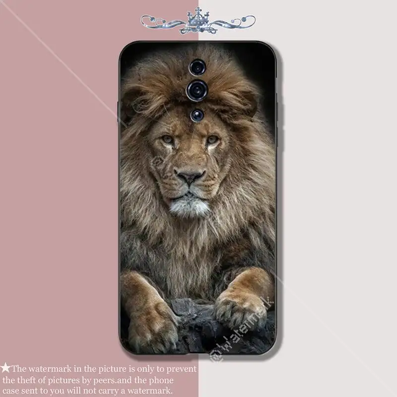 Yinuoda Лев черный мягкий чехол для телефона OPPO A5 A9 2020 A7X Рино 2 ace 3 pro realme 5 PRO funda |