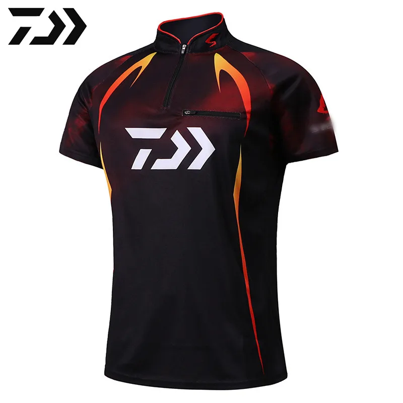 Летняя одежда для рыбалки 2022, быстросохнущая одежда, рубашка для рыбалки с защитой от УФ лучей, спортивная одежда с коротким рукавом для акт...