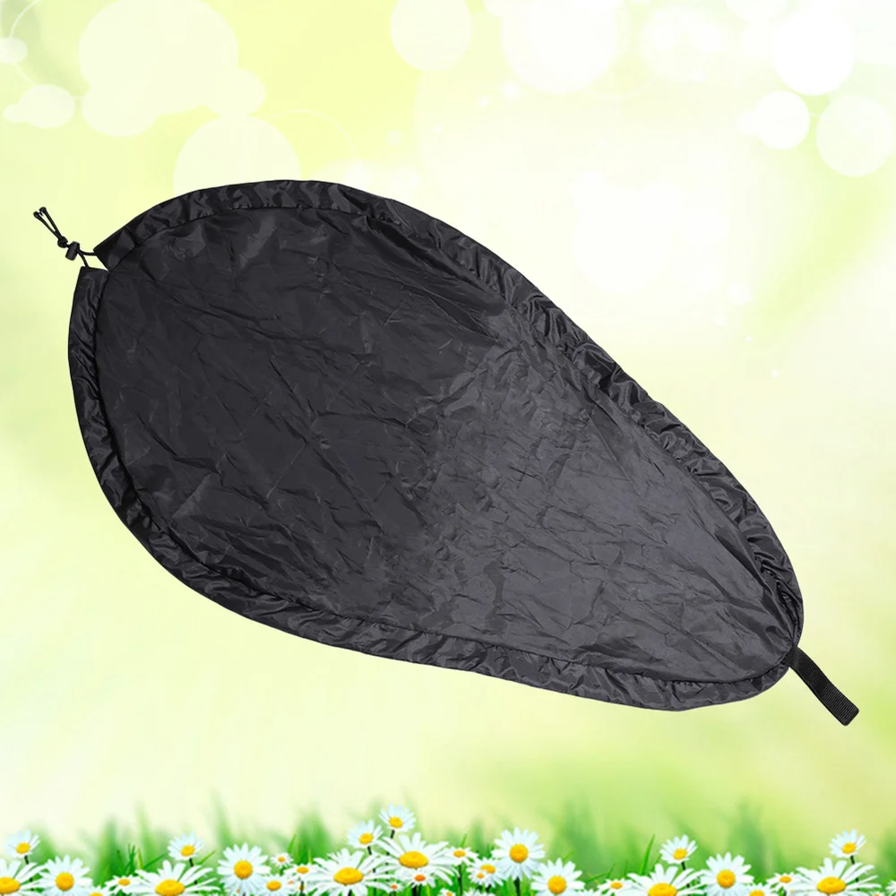 

Silver Coated Polyester Breathable UV Blocking Kayak Cover Seal Protector Ocean Cover - Size XS (Black)
