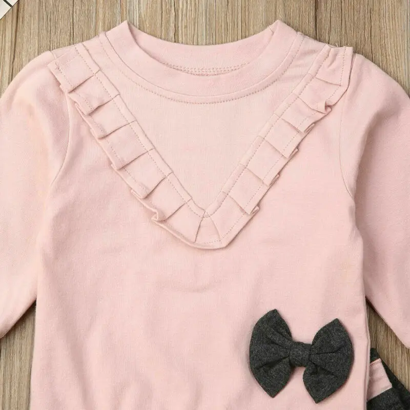 

2019 New Autumn Baby Girl Sweatshirt Long Pants Leggings Outfit Toddler Kid Clothes 2PCS