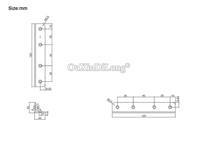 

Brand New 10PCS 20X20X120mm 304 Stainless Steel "L" Furniture Corner Braces Board Frame Shelves Support Brackets Connectors