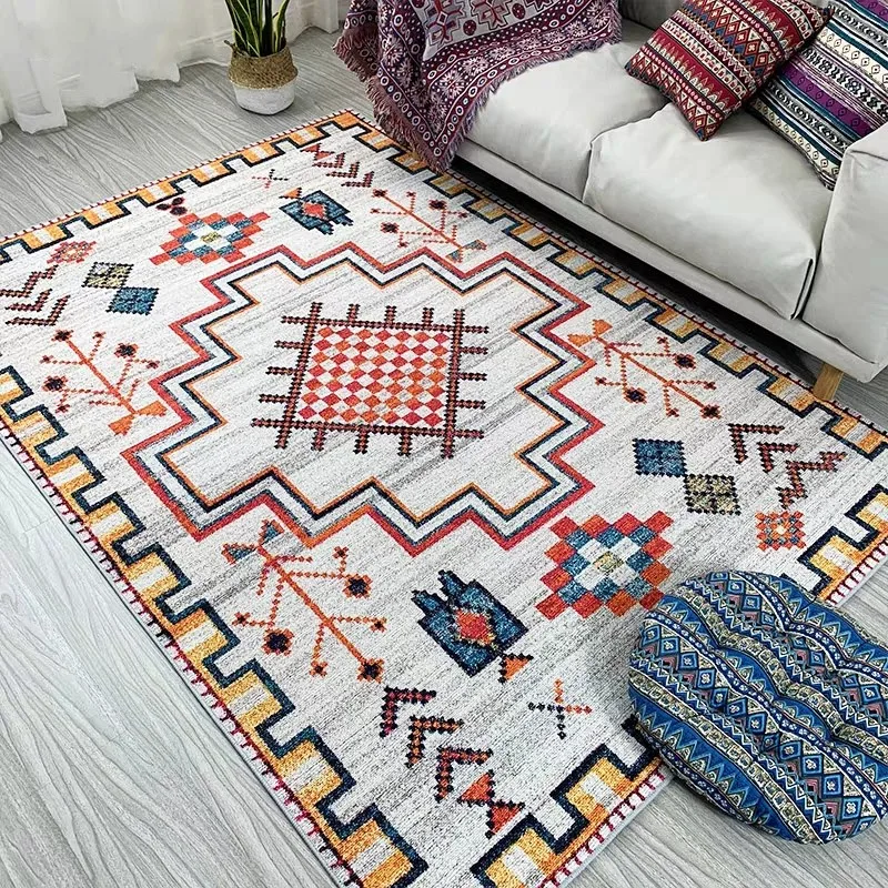 Ретро американский стиль большой размер гостиная без волос напольный коврик с