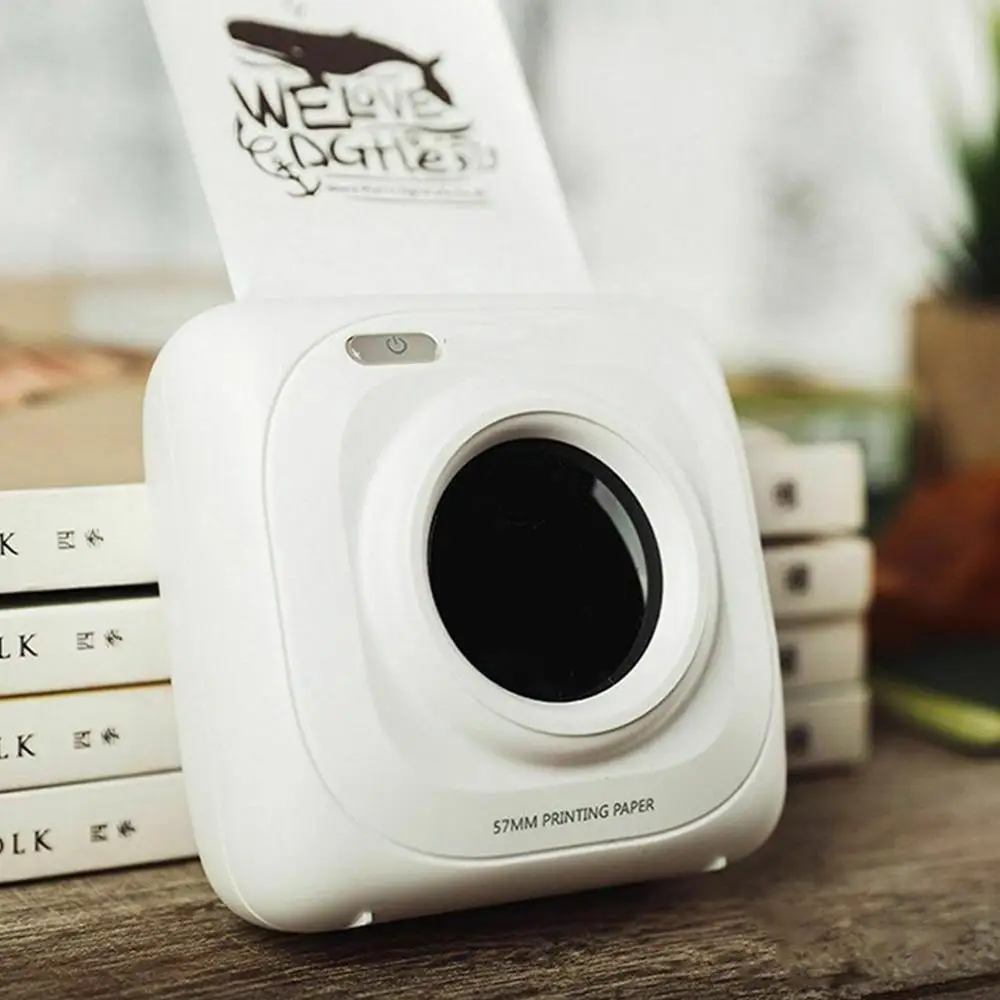 Мини Портативный Bluetooth 4 0 беспроводной бумажный фотопринтер мгновенный