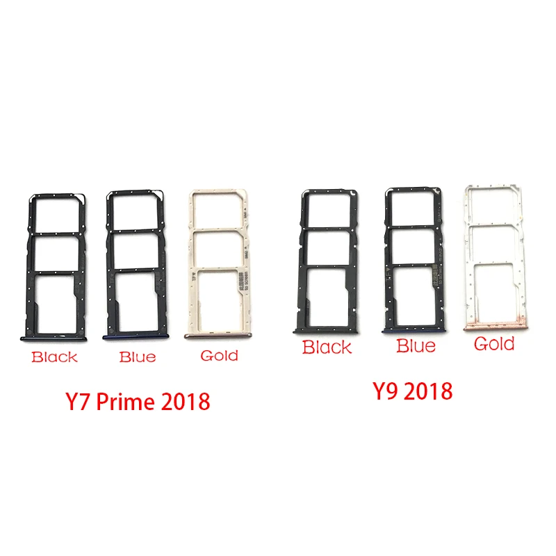 Micro Nano SIM держатель для карт лоток адаптер держателя слота разъем huawei Y6 Y7 Prime | Адаптеры SIM карт -4000325266067