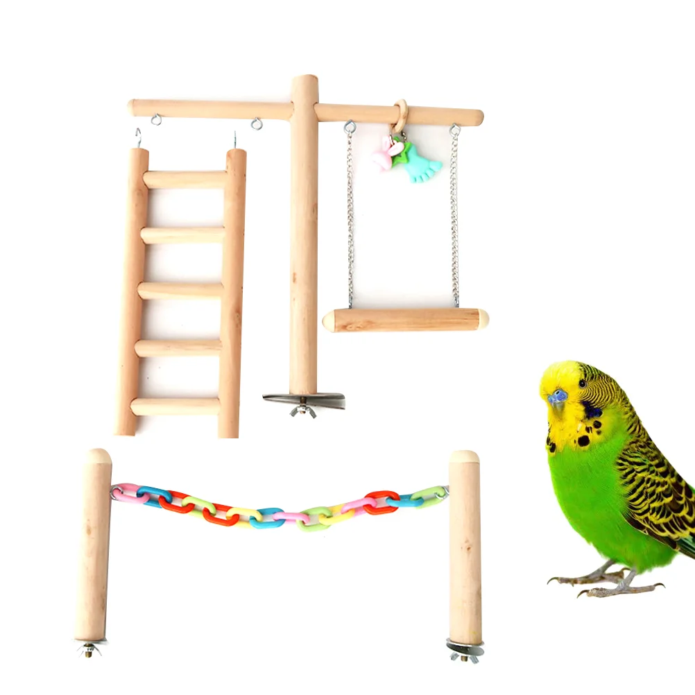 

Игрушка-клетка в виде попугаев для детской площадки