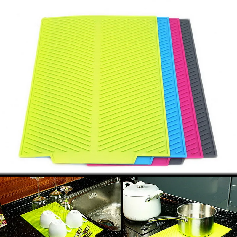 Прочный кухонный силиконовый коврик квадратная столовая посуда Настольная