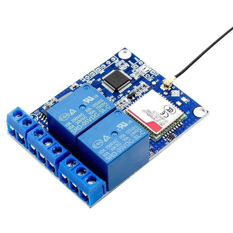 Sms Gsm удаленный Управление переключатель Sim800C Stm32F103C8T6 2-канальный релейный модуль