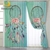 BlessLiving Dreamcatcher Curtains for Bedroom Floral Window Curtains Boho Window Treatment Drapes for Living Room 107x244cm 1PC 1