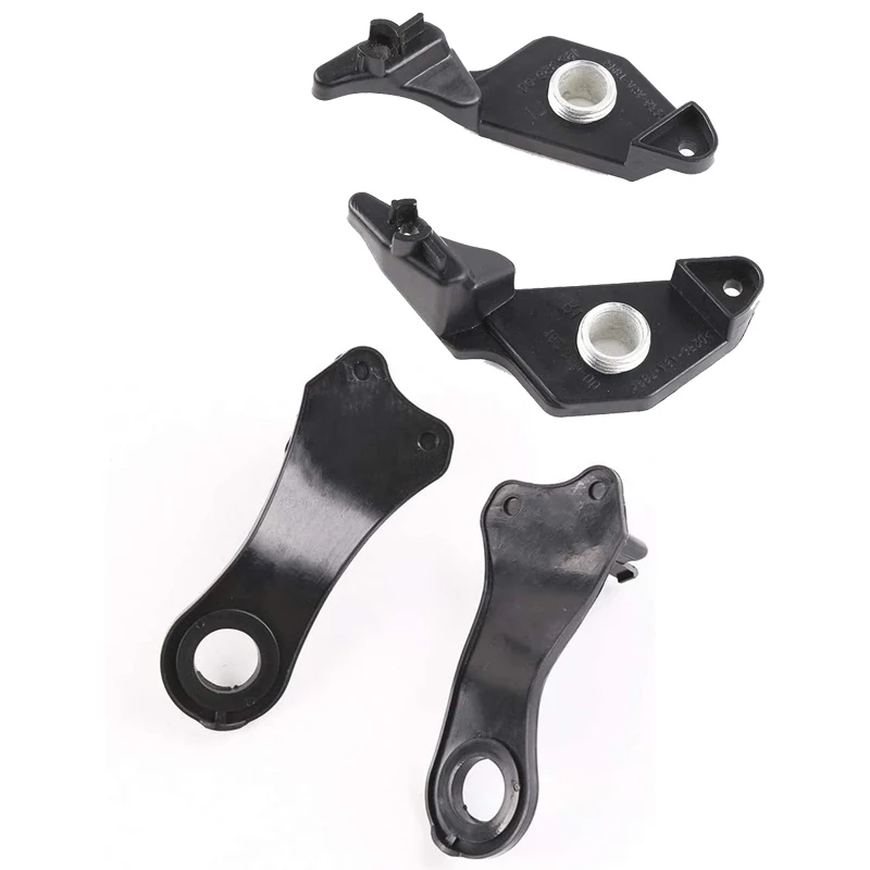 

ALLOMN 2 Pcs Light Holder Heat Resistant Repair Brackets Headlamp Car Clips Set For BMW E60 E61 Front Headlight Bracket