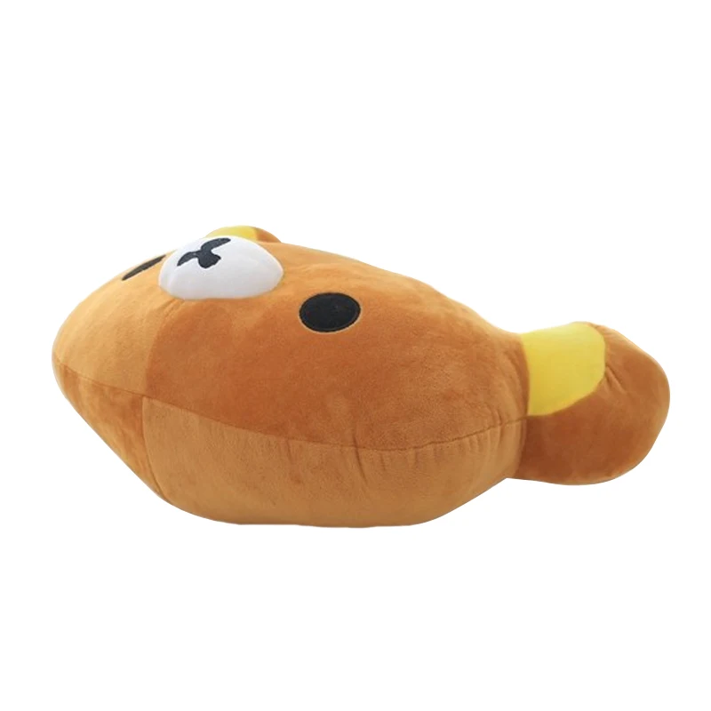Мультяшная Подушка Rilakkuma плюшевая подушка мягкая легкая с головой коричневого