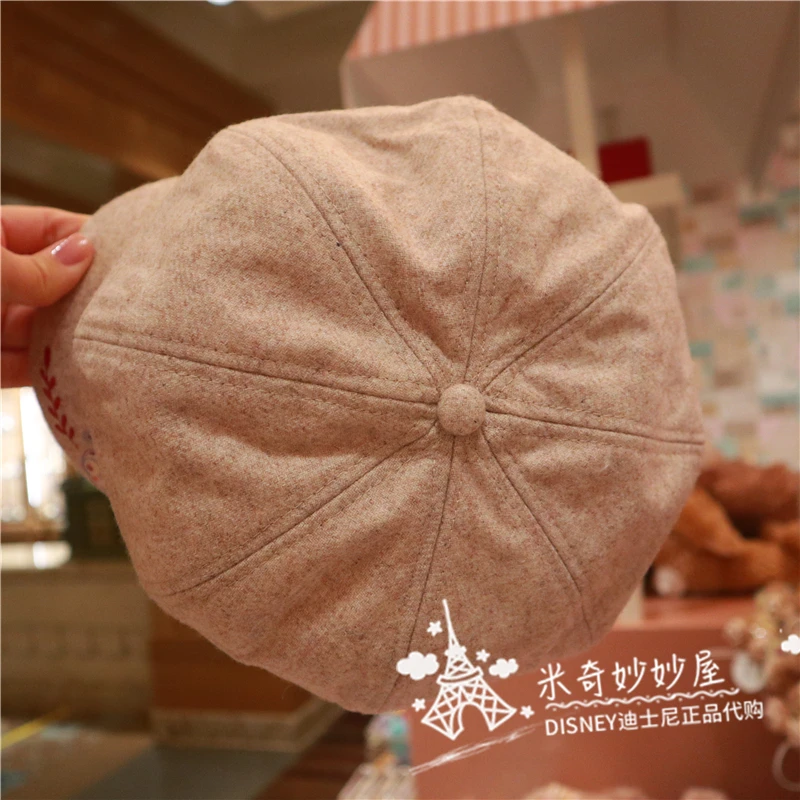 Оригинальная пасторальная Осенняя шапка Shanghai Disney со звездами и росом плюшевый