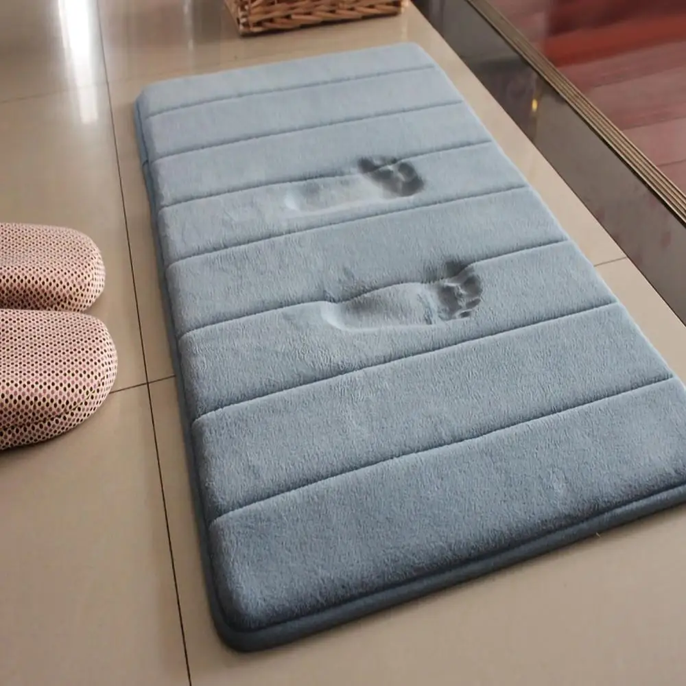 Коралловый бархатный хлопковый коврик с эффектом памяти медленный отскок