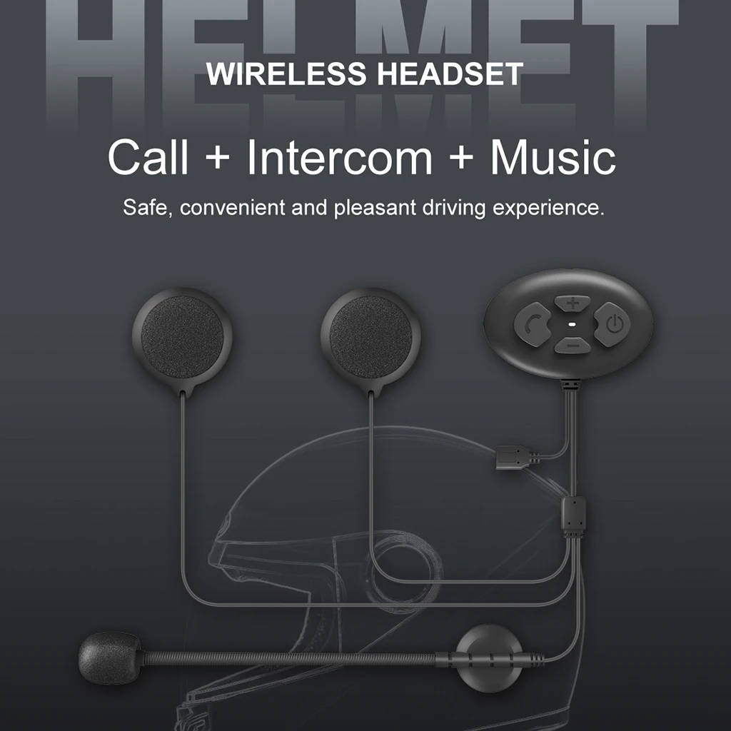 

Гарнитура DK12 для мотоцикла, Bluetooth 5,0, шумоподавление, IP65