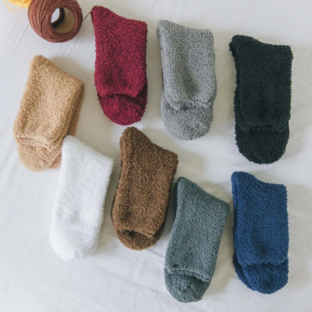 

Unisex Thickening Keeping Warm Fleece Socks Sleeping Wear Thermal Wool Boots Floor Socks Women Men Leg Warmer Accessories