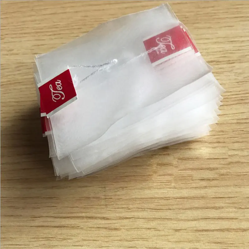 

New PLA Biodegraded material Corn Fiber Mesh Tea Bag Filters Pyramid Shape Heat Seal Tea Bags 1000/lot Customized logo