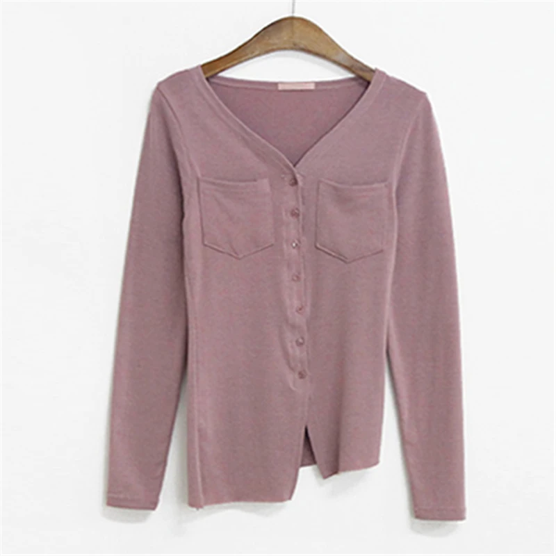 Новая весенняя Сексуальная футболка Женская эластичная в Корейском стиле