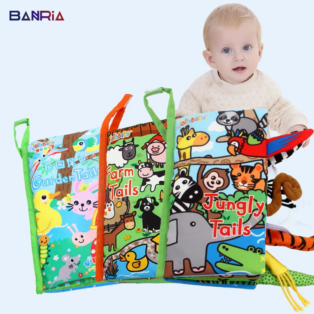 Детские Тканевые книги для раннего развития детей Обучающие Развивающие с