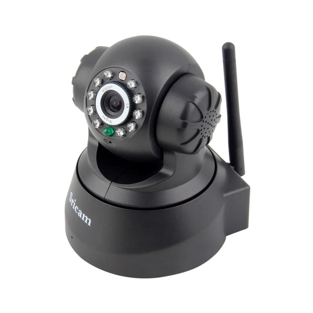 Sricam Wireless IP Webcam Camera Night Vision 11 LED WIFI Cam M-JPEG Video with AU PLUG WiFi Pan Tilt Security Promotion Hot l |