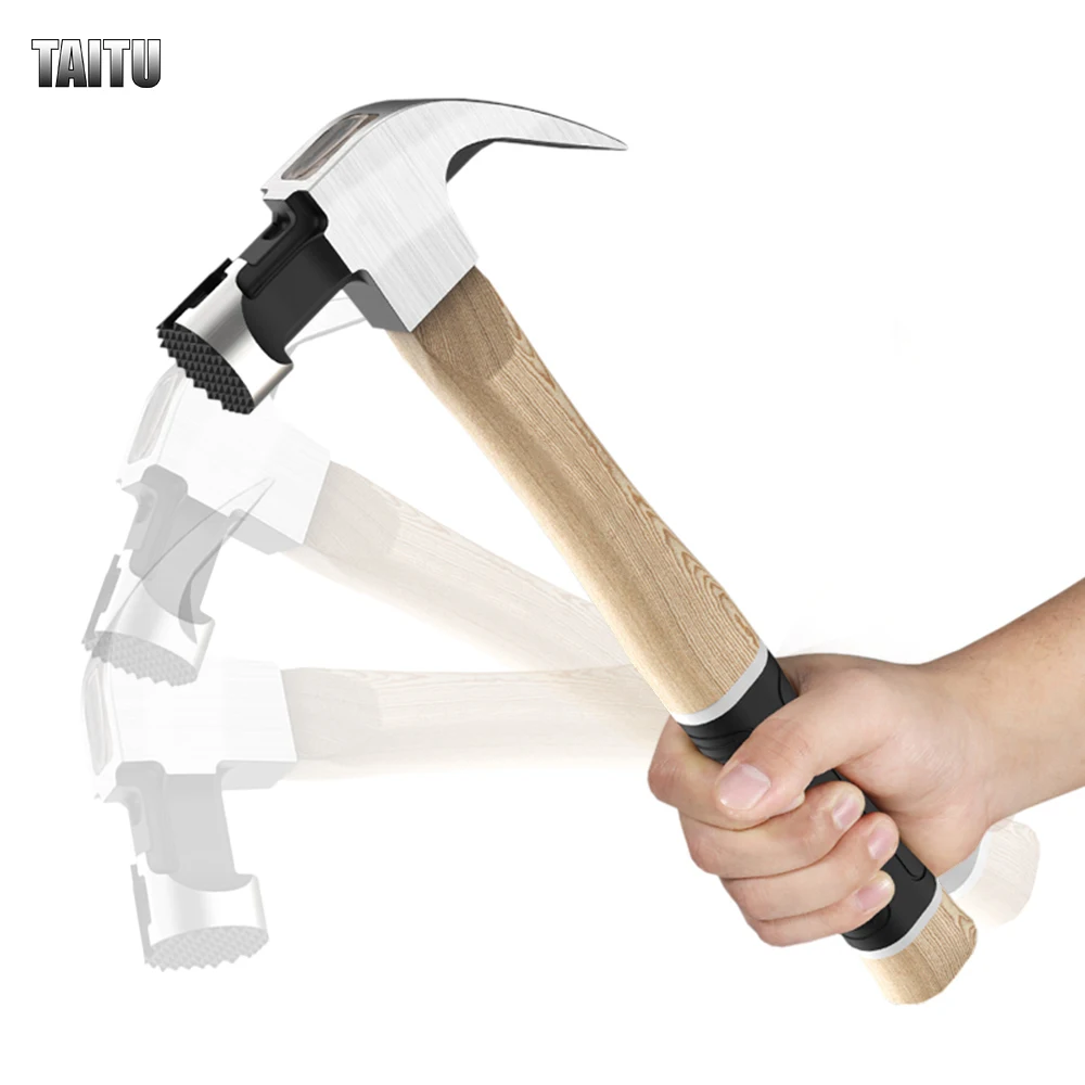 

TAITU Claw Hammer Professional Woodworking Joinery Home Carpentry Hand Hammer Nail Hammer Non-slip Multi-function Handle Hammer
