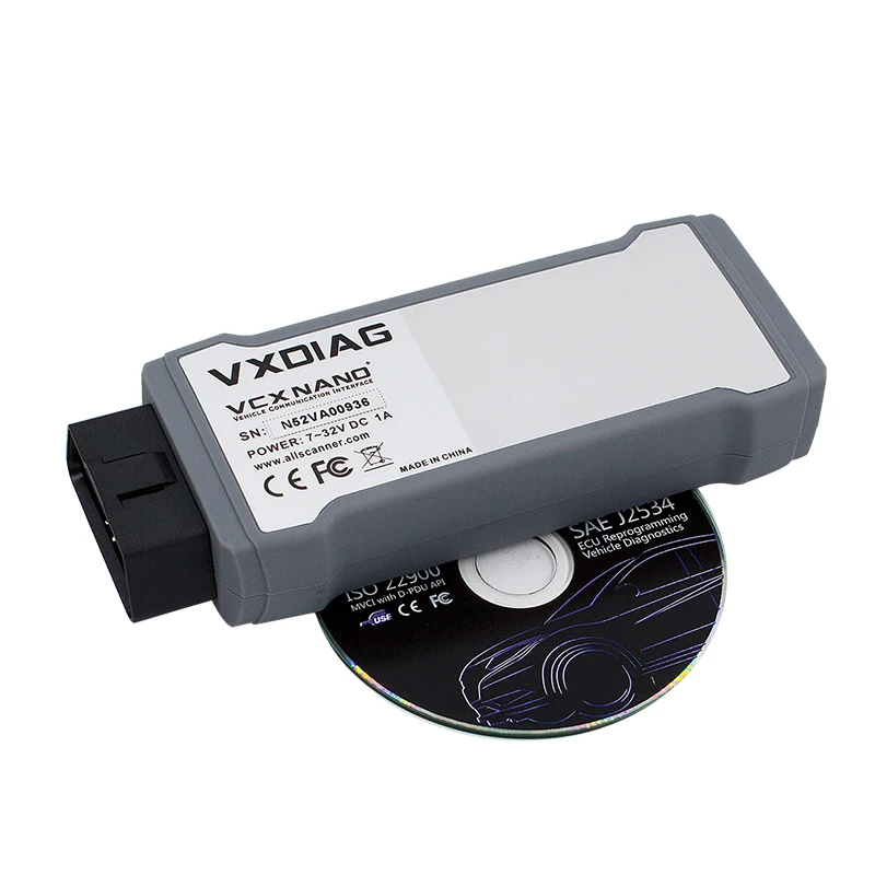 VXDIAG VCX NANO для GM для vw для volvo для ford для MAZDA для TOYOTA OBD2 Диагностический Инструмент wifi/USB версия VIDA Dice 2014D VAS