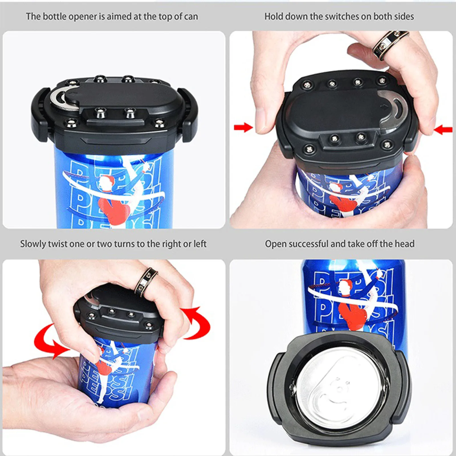 

Kitchen Opener Can Opener Go Swing Topless Beer Can Opener Beer Bottle Top Drafter Multifunctional Can Opener