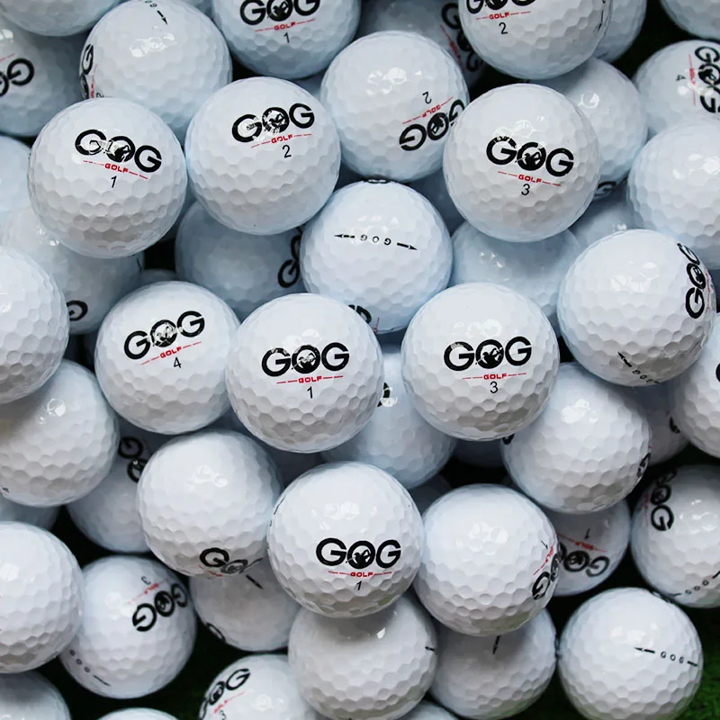 Брендовые мячи для гольфа GOG 10 шт. двухслойные высококачественные на большие