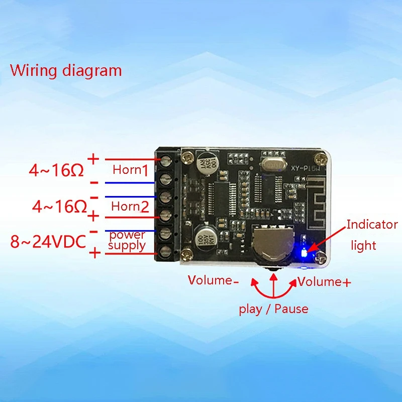 10W 15 20 Вт стерео Bluetooth аудио Мощность модуль усилителя 12V 24V без потерь