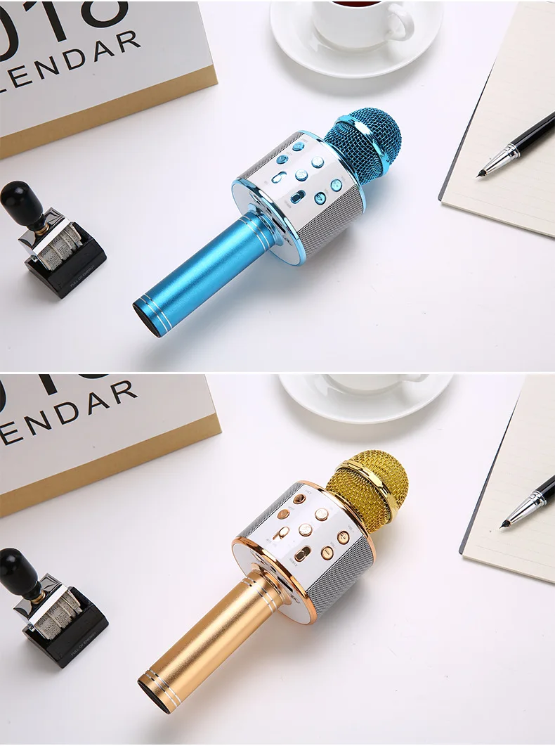 10 pcs a lot Mobile Phone K Song Microphone Wireless Bluetooth Multi-Function Speaker Private Mode Portable Smart | Электроника