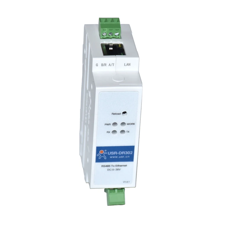 USR-DR302 Din-рейка серийный RS485 в Ethernet TCP IP Серверный модуль Ethernet-преобразователь Modbus RTU